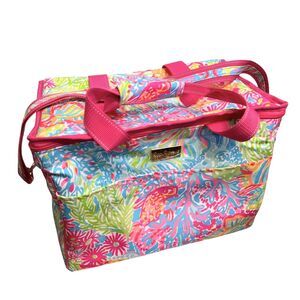 Lilly Pulitzer Insulated Lunch Bag Kids Multicolor Tropical Floral Print Cooler